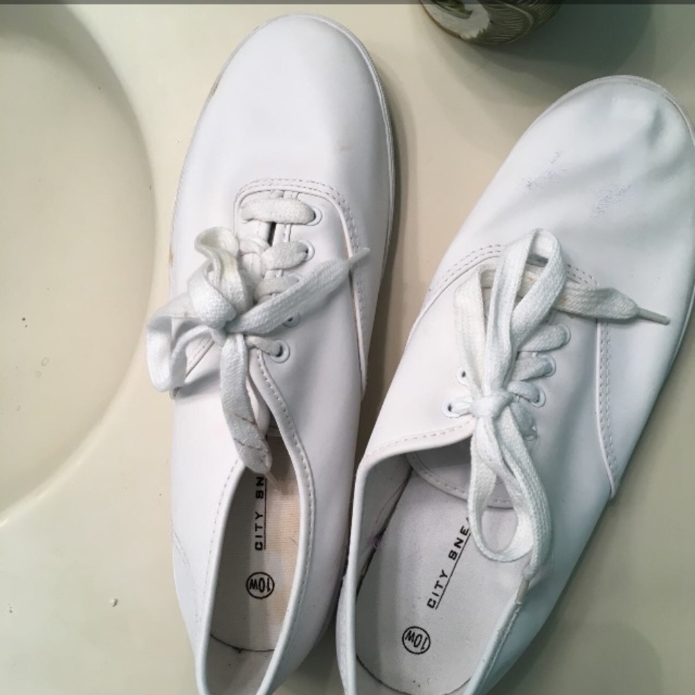 White Leather Sneakers